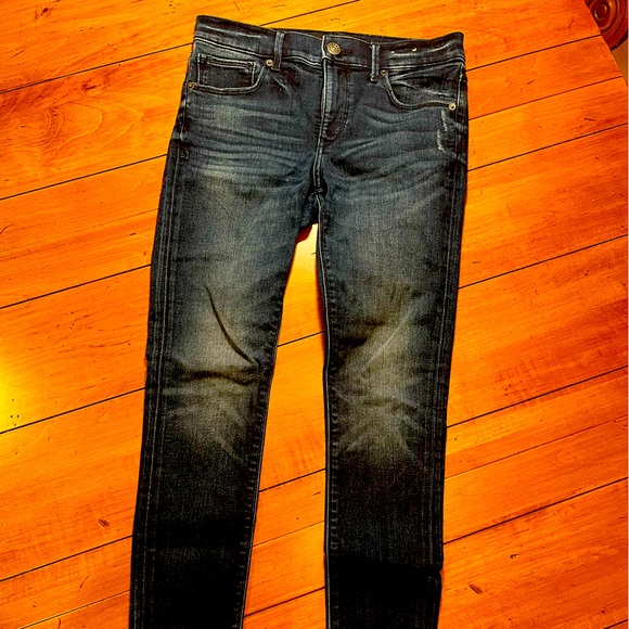 Express - Mid Rise Ankle Leggings - Dark Wash - Size 4R - EUC - Picture 3 of 4